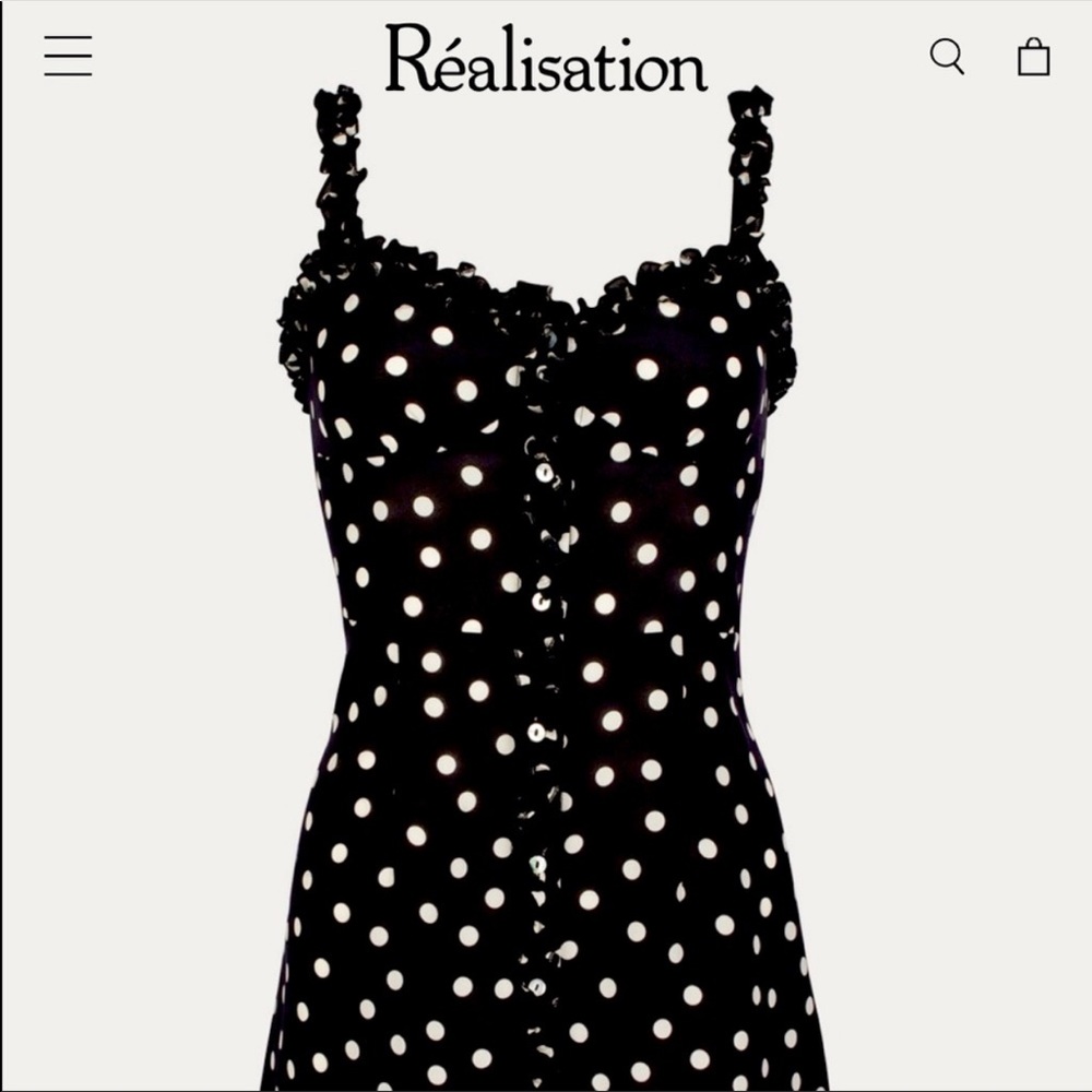 Realization par, Julia Dress in black and white.